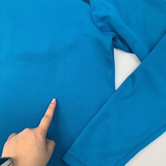 Nike Golf Pullover Men Medium Lagoon Half Zip DriFit Tour Performance Sweatshirt - Picture 8 of 15